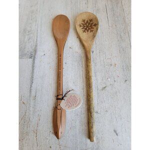 White House Wooden spoon Xmas kitchen set decor home